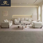 Italian Living Room Simple Latex Combination Modern Lamb Sweys Sofa